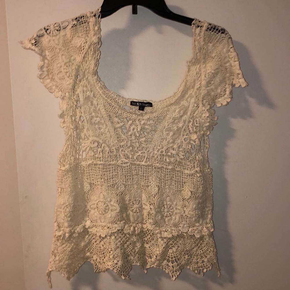 Beige Lace blouse